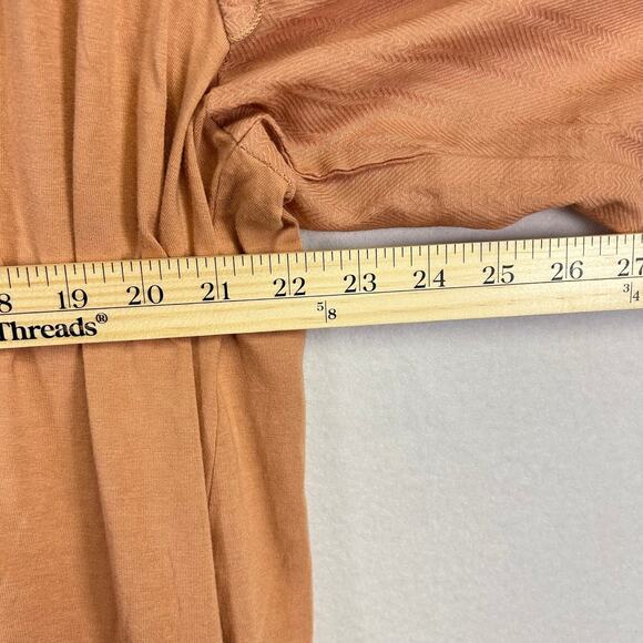 Cotton Cardigan Woman's 1X Chiffon Smocking Top Rose Cottagecore - Picture 11 of 15